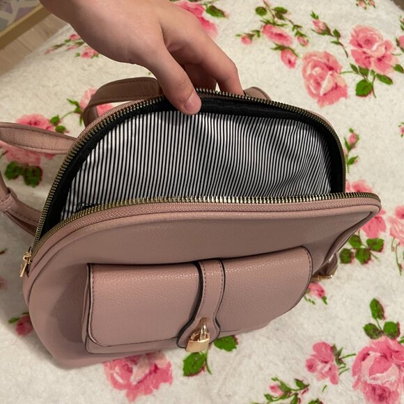 NWT gold and pink certified vegan leather purse / bookbag! - Picture 12 of 16